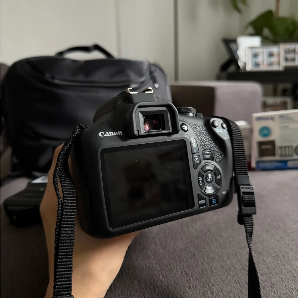 Canon Black Digital Camera with Lens